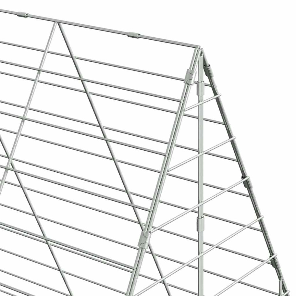 Produktbild för Kaninbur Silver 100 x 100 x 210 cm Galvaniserat Stål