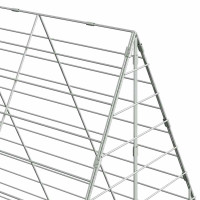 Produktbild för Kaninbur Silver 100 x 100 x 210 cm Galvaniserat Stål