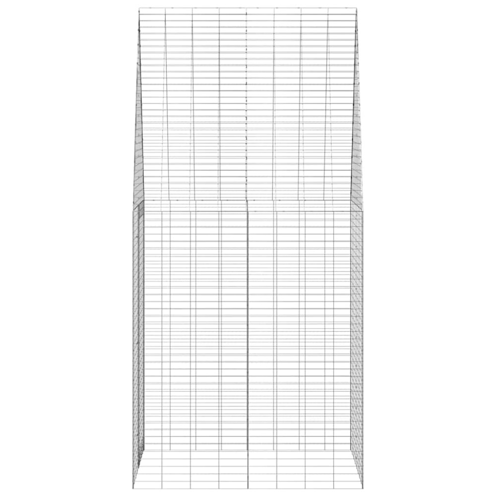 Produktbild för Kaninbur Silver 100 x 100 x 210 cm Galvaniserat Stål