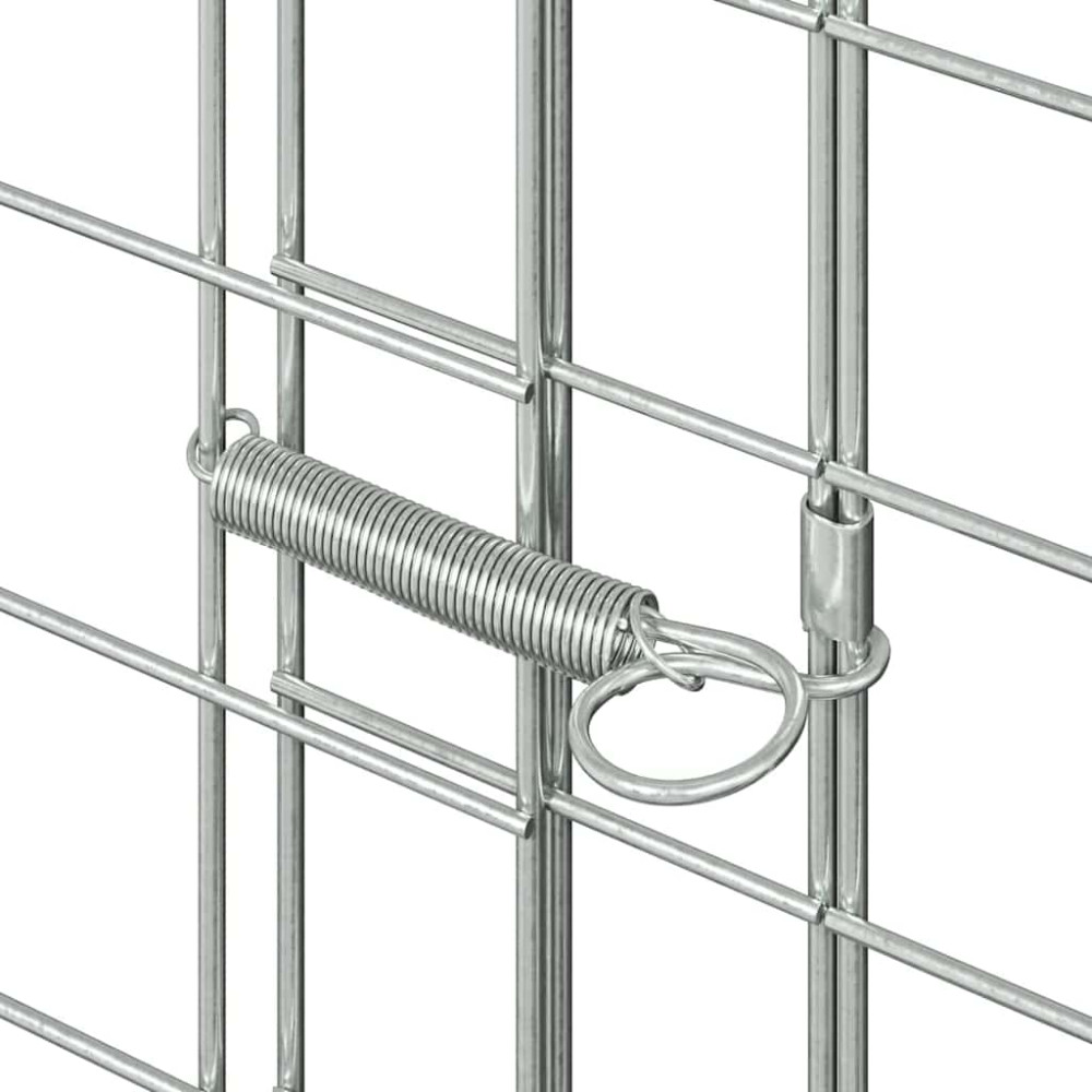 Produktbild för Kaninbur Silver 100 x 100 x 210 cm Galvaniserat Stål