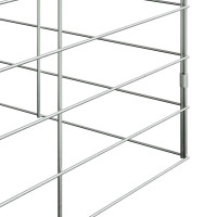 Produktbild för Kaninbur Silver 100 x 100 x 210 cm Galvaniserat Stål