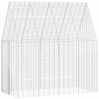 Produktbild för Kaninbur Silver 200 x 100 x 210 cm Galvaniserat Stål