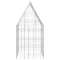 Produktbild för Kaninbur Silver 200 x 100 x 210 cm Galvaniserat Stål