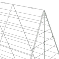 Produktbild för Kaninbur Silver 300 x 100 x 210 cm Galvaniserat Stål