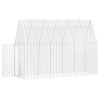 Produktbild för Kaninbur Silver 300 x 100 x 210 cm Galvaniserat Stål