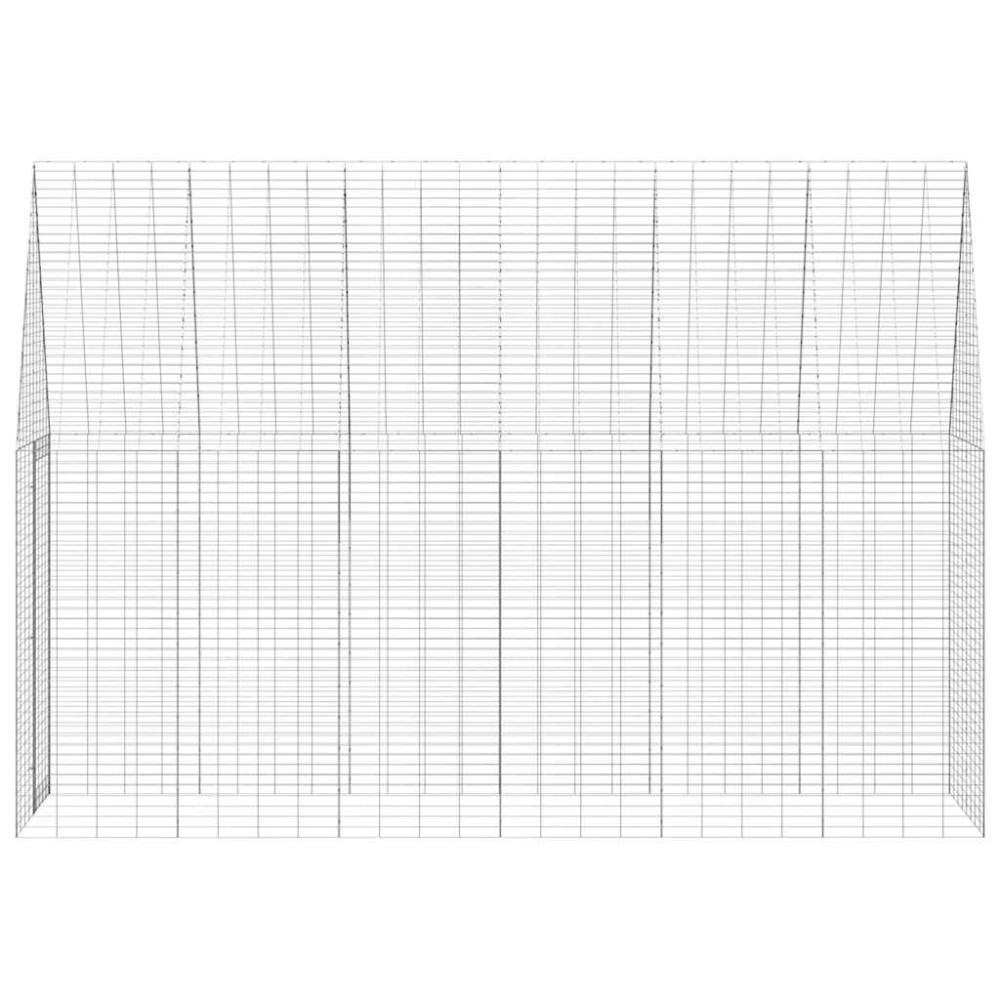 Produktbild för Kaninbur Silver 300 x 100 x 210 cm Galvaniserat Stål