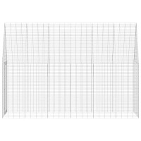 Produktbild för Kaninbur Silver 300 x 100 x 210 cm Galvaniserat Stål