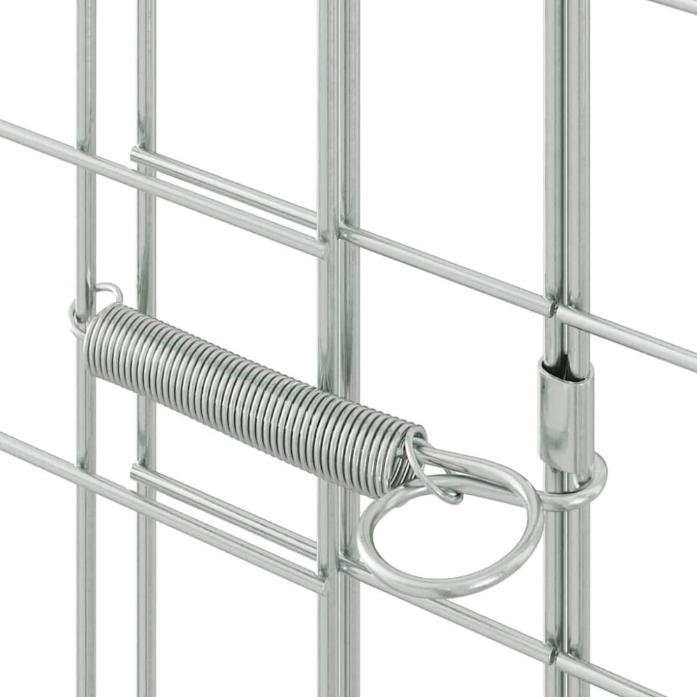 Produktbild för Kaninbur Silver 300 x 100 x 210 cm Galvaniserat Stål