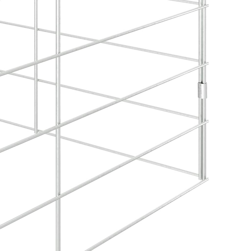 Produktbild för Kaninbur Silver 300 x 100 x 210 cm Galvaniserat Stål