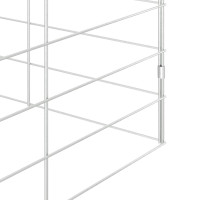 Produktbild för Kaninbur Silver 300 x 100 x 210 cm Galvaniserat Stål