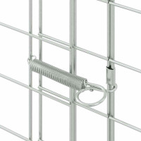 Produktbild för Kaninbur Silver 400 x 100 x 210 cm Galvaniserat Stål