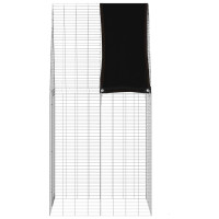 Produktbild för Kaninbur Silver 100 x 100 x 210 cm Galvaniserat Stål