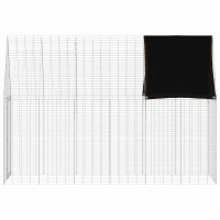 Produktbild för Kaninbur Silver 300 x 100 x 210 cm Galvaniserat Stål