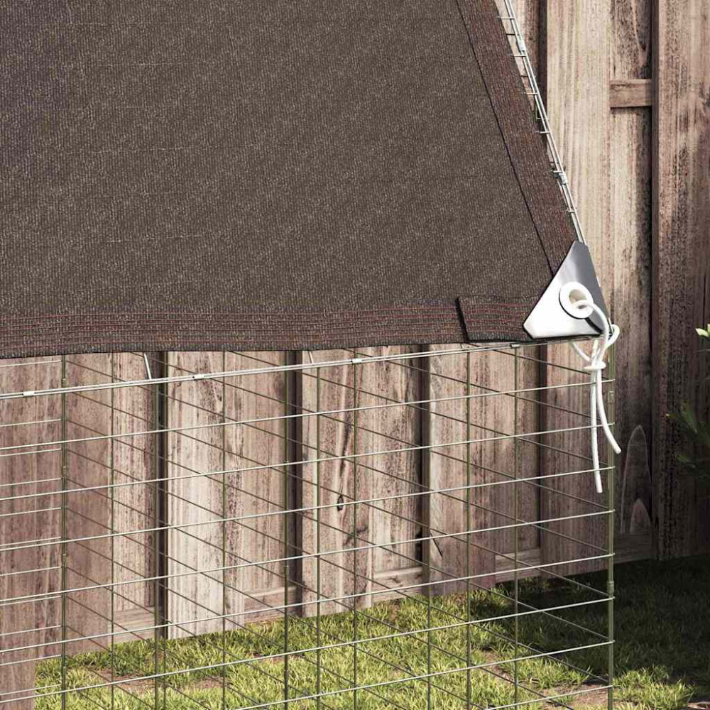 Produktbild för Kaninbur Silver 400 x 100 x 210 cm Galvaniserat Stål