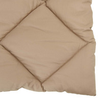 Produktbild för Vinter Täcke Taupe 140 x 200 cm Mikrofiber