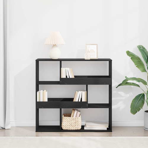 vidaXL Bokhylla Svart Ek 100 x 33 x 94,5 cm Konstruerat trä