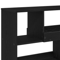 Produktbild för Bokhylla Svart Ek 100 x 33 x 94,5 cm Konstruerat trä