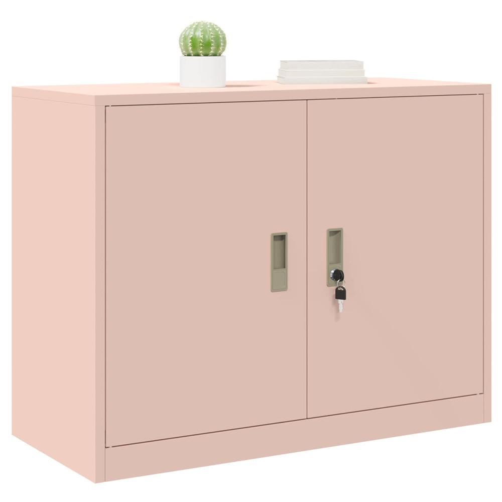 Produktbild för Förvaringsskåp Rosa 90 x 40 x 70 cm Stål