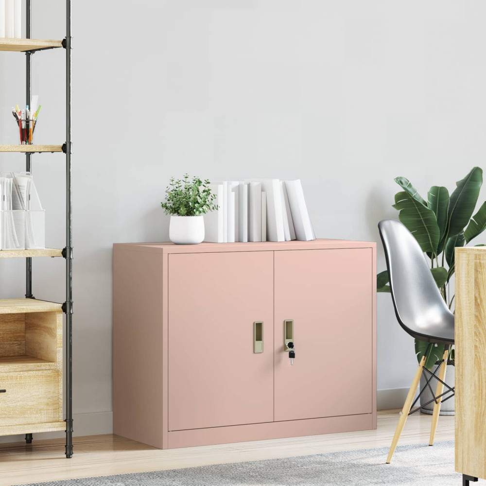 Produktbild för Förvaringsskåp Rosa 90 x 40 x 70 cm Stål