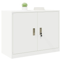 Produktbild för Förvaringsskåp Vit 90 x 40 x 70 cm Stål