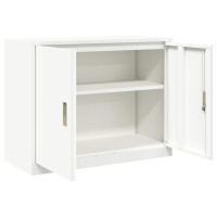 Produktbild för Förvaringsskåp Vit 90 x 40 x 70 cm Stål