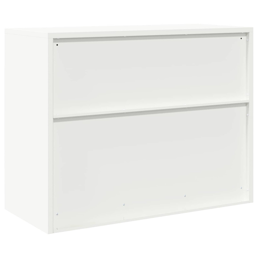 Produktbild för Förvaringsskåp Vit 90 x 40 x 70 cm Stål