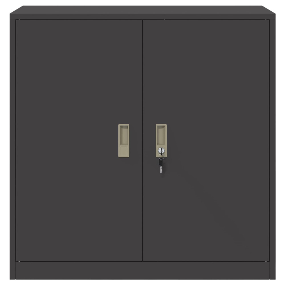 Produktbild för Förvaringsskåp Svart 90 x 40 x 90 cm Stål