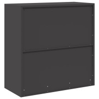 Produktbild för Förvaringsskåp Svart 90 x 40 x 90 cm Stål