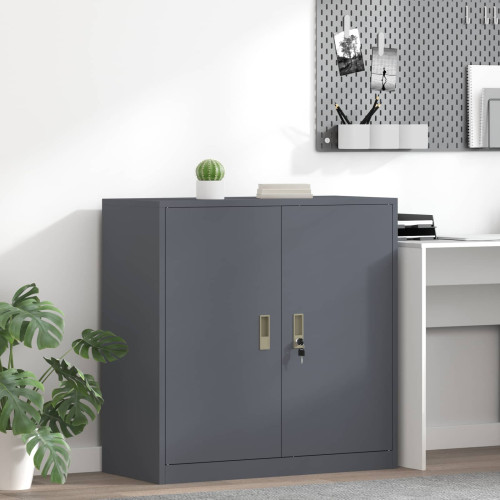 vidaXL Förvaringsskåp Antracit 90 x 40 x 90 cm Stål
