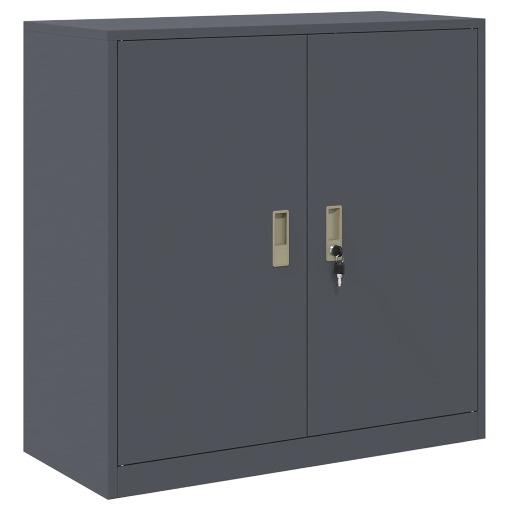 Produktbild för Förvaringsskåp Antracit 90 x 40 x 90 cm Stål
