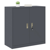 Produktbild för Förvaringsskåp Antracit 90 x 40 x 90 cm Stål