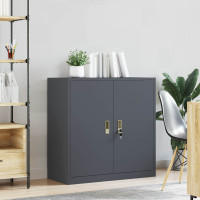 Produktbild för Förvaringsskåp Antracit 90 x 40 x 90 cm Stål