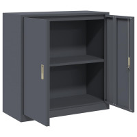 Produktbild för Förvaringsskåp Antracit 90 x 40 x 90 cm Stål