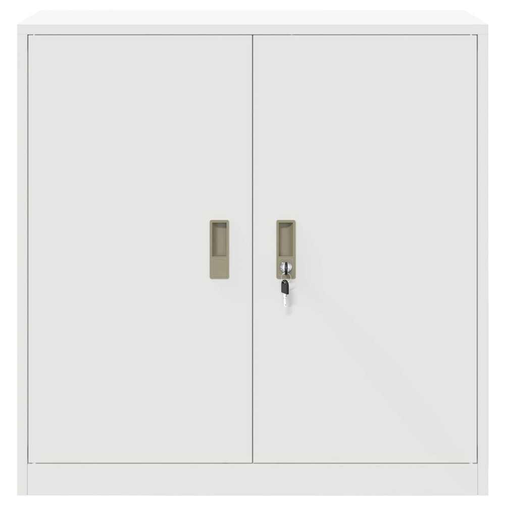 Produktbild för Förvaringsskåp Vit 90 x 40 x 90 cm Stål