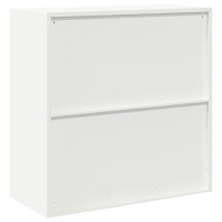 Produktbild för Förvaringsskåp Vit 90 x 40 x 90 cm Stål