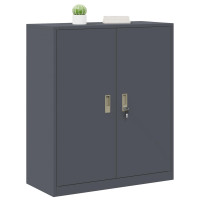 Produktbild för Förvaringsskåp Antracit 90 x 40 x 105 cm Stål