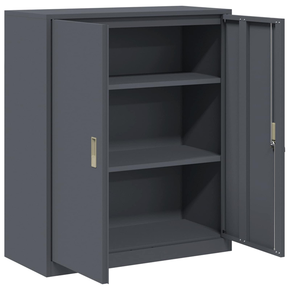 Produktbild för Förvaringsskåp Antracit 90 x 40 x 105 cm Stål