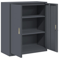 Produktbild för Förvaringsskåp Antracit 90 x 40 x 105 cm Stål
