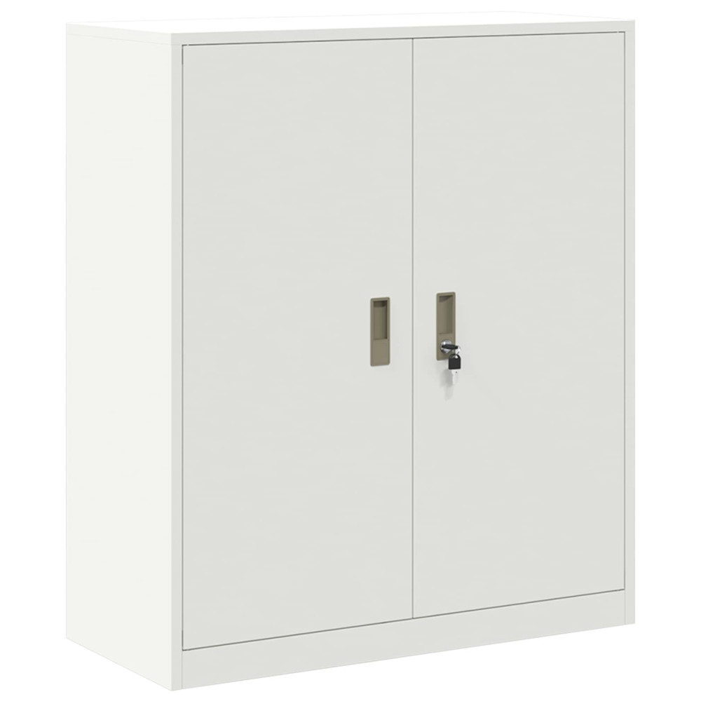 Produktbild för Förvaringsskåp Vit 90 x 40 x 105 cm Stål