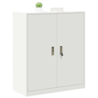 Produktbild för Förvaringsskåp Vit 90 x 40 x 105 cm Stål