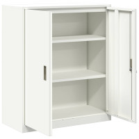 Produktbild för Förvaringsskåp Vit 90 x 40 x 105 cm Stål