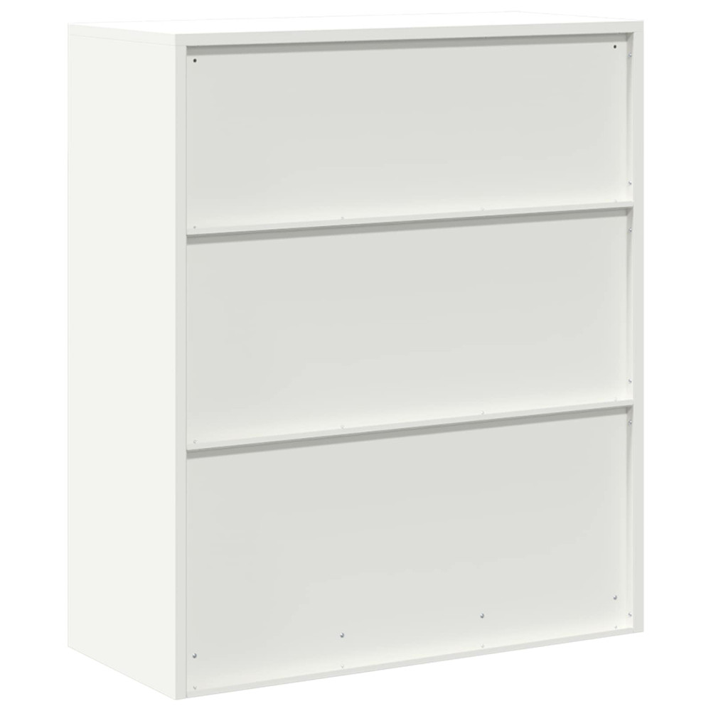 Produktbild för Förvaringsskåp Vit 90 x 40 x 105 cm Stål