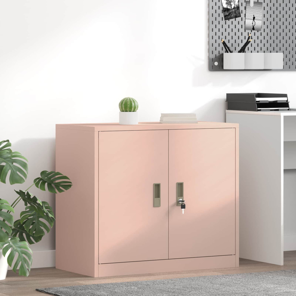 Produktbild för Förvaringsskåp Rosa 80 x 40 x 70 cm Stål