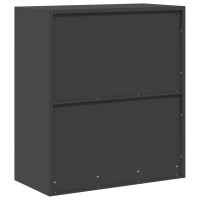 Produktbild för Förvaringsskåp Svart 80 x 40 x 90 cm Stål