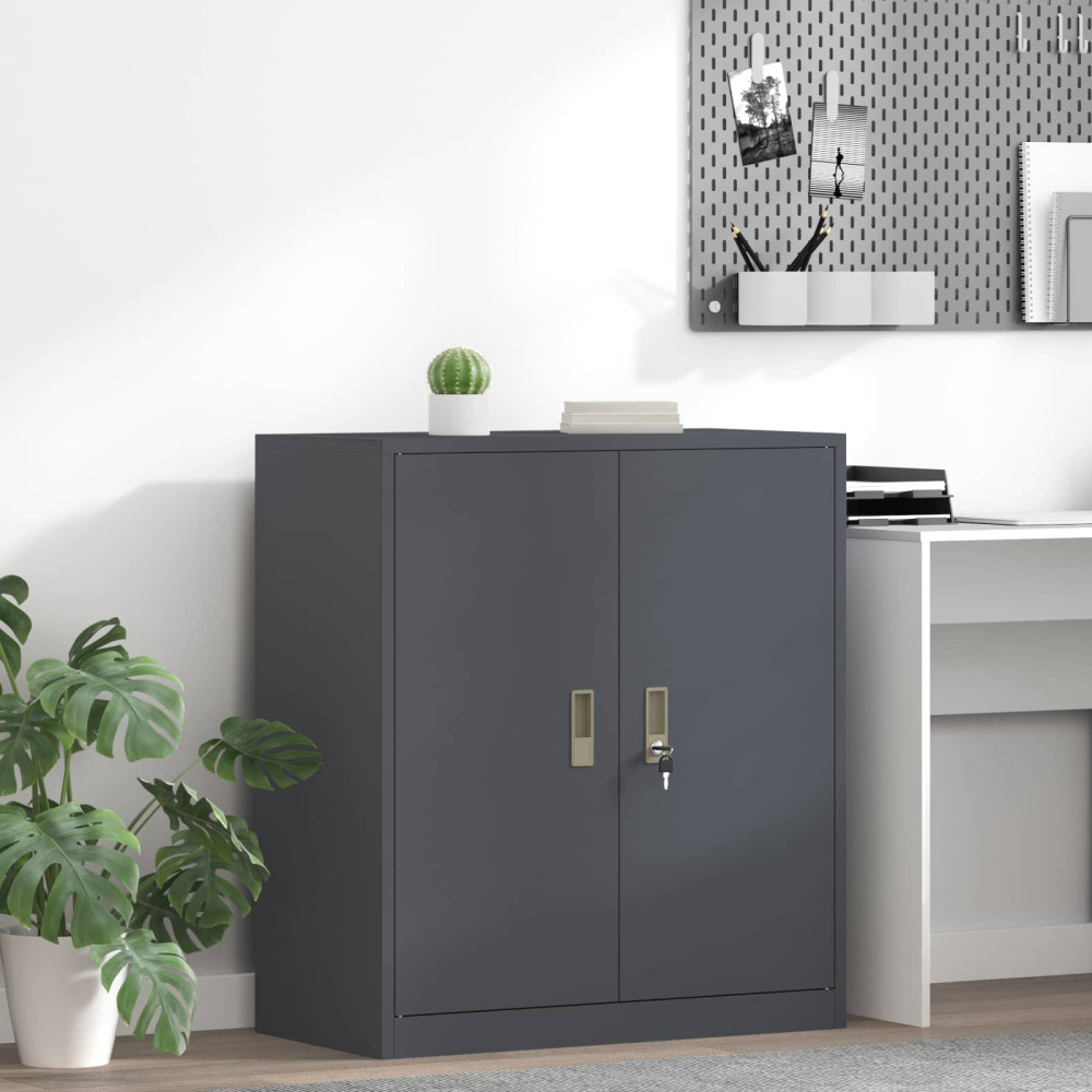 Produktbild för Förvaringsskåp Antracit 80 x 40 x 90 cm Stål