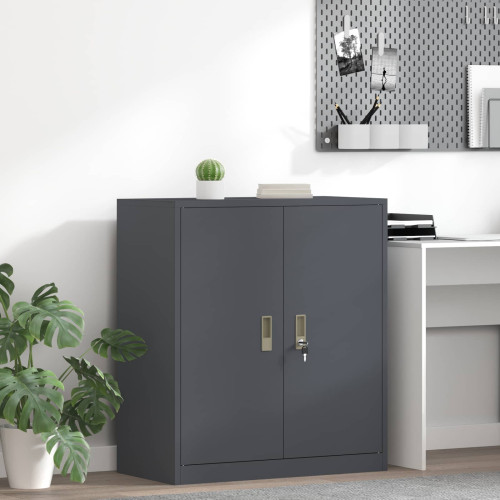 vidaXL Förvaringsskåp Antracit 80 x 40 x 90 cm Stål
