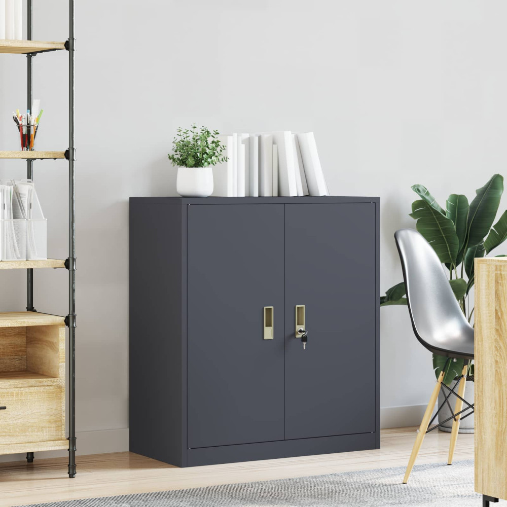 Produktbild för Förvaringsskåp Antracit 80 x 40 x 90 cm Stål