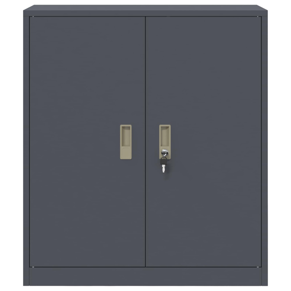 Produktbild för Förvaringsskåp Antracit 80 x 40 x 90 cm Stål