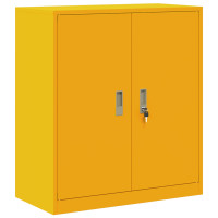 Produktbild för Förvaringsskåp Senapsgul 80 x 40 x 90 cm Stål