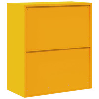 Produktbild för Förvaringsskåp Senapsgul 80 x 40 x 90 cm Stål